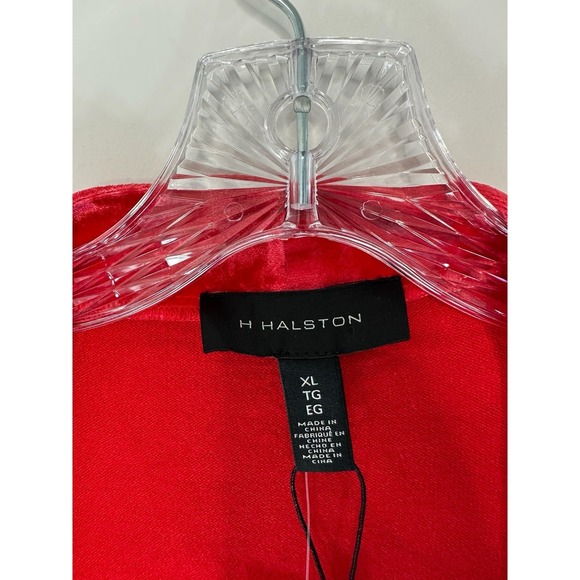 H by Halston Cardigan Basic Classic Red Open Front Long Maxi Duster‎ Size XL - Picture 3 of 9